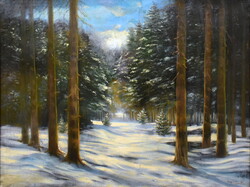 Olgyai Viktor (1870 - 1929) FÉNYEK A TÉLI ERŐBEN