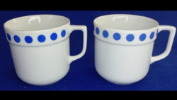 2 db Alföldi retro kék pöttyös hibátlan bögrék