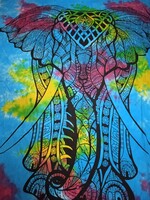 Csodaszép Indiai elefántos terítő vagy ágyterítő