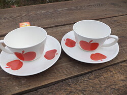 Gránit  piros almás csészék