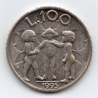 San Marino 100 Lira, 1995, CuNi