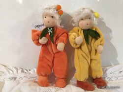 BABA - 2 db - ALKUKÉPES - KÉZMŰVES - OSZTRÁK16 x 7 cm - NARANCS - CITROM - GYŰJTEMÉNYBŐL  - HIBÁTLAN