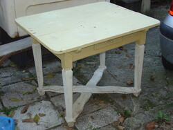 ANTIK XIX.SZÁZADI COPF FESTETT FIÓKOS NÉPI PARASZT KONYHA ASZTAL