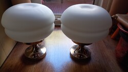 Space Age  króm és tejüveg  mennyezeti vagy fali lámpa 70-es évek