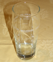 Üveg pohár koktél shaker 17x8cm 0,4l