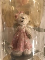 MACKÓ - ALKUKÉPES - RUSS - ANGOL - ANGYALKA - CSILLÁMOS - KERÁMIA -  7 x 3,5 cm  - HIBÁTLAN