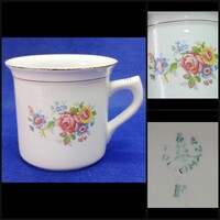 Hollóházi ,vastagfalú ,jelzett, nagyon szép állapotú 350 ml  bögre  1950körül