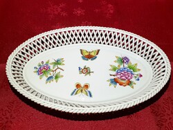 Herendi VBO Viktória fonott kosár / kínáló