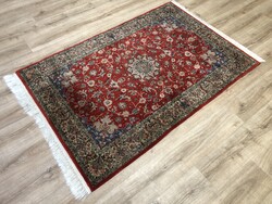 TABRIZ-stílusú kínai kézi csomózású gyapjú PERZSA szőnyeg, 120 x 194 cm