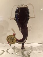 ITAL - HARCSA - BOR - ALKUKÉPES - 19 x 11 cm - egyik kicsi bajsza letört - BONTATLAN!!