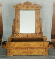 100 éves, tükrös beretvatartó