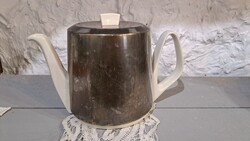 Bauscher Weiden porcelán kávékiöntő rozsdamentes acél burkolattal.