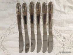 KÉS - 6 db ALKUKÉPES - SOLINGEN - 24 karát - ARANYOZOTT - 26,5 x 2  cm - HIBÁTLAN