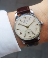 Pobeda mechanikus, vintage orosz karóra 1955-ből - Tiktakwatch szervizkártyával, garanciával