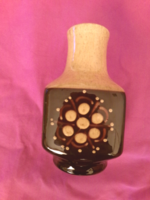 Városlödi kerámia váza 17x8x8cm