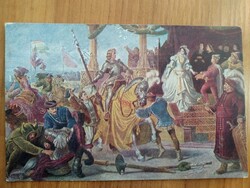 Művészlap, Wagner: Mátyás legyőzi Holubárt, Kiadó: Országos Anya- és Csecsemővédő Egyesület 902.