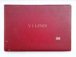 Lenin mappa rézkarcgyűjtemény (17 db) teljes, hiánytalan album - történelmi, kommunizmus, szocreál