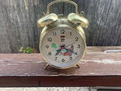 Csirkés  két 2 harangos ébresztőóra, működik és teljesen felhúzható