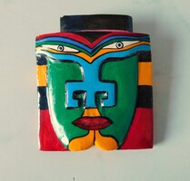 Mexikói bross - azték maszk