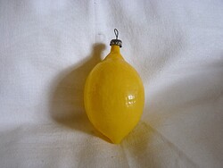 RÉGI ÜVEG KARÁCSONYFADÍSZ - CITROM!