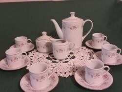 Kínai porcelán kávés készlet hibátlan állapotban, régi jelzéssel