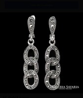 925 ezüst markazit fülbevaló