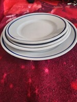 Zsolnay kék menzacsíkos tányérok