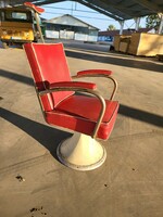 Antik borbély fodrász szék fotel