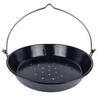 Nagy méretű Gesztenyesütő zománcozott Minőségi gesztenye sütő tál vas serpenyő