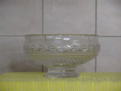 METSZETT KRISTÁLY ÜVEG ASZTALKZÉP  VAGY KÍNÁLÓ