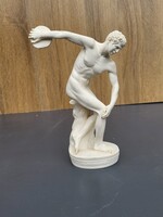 Diszkobolosz – görög múzeum-stílusú alabástrom másolat, 20 cm