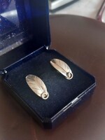 Ezüst klipsz csavaros fülbevaló