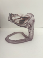 NAGY MÉRETŰ!! Kézzel készült Muránói üveg lila kínáló hibátlan