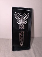 ÚJ lepkés fém könyvjelző 2