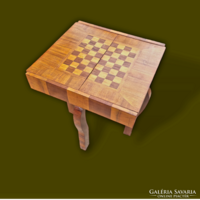 Art-deco sakkasztal-kártyaasztal