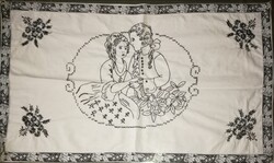 Régi hímzett falvédő