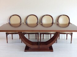Art Deco  8 - 10 személyes tárgyalóasztal - étkezőasztal. ( C - 02 ) Raktárról elérhető termék!