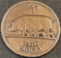 Írország ½ penny, 1928.