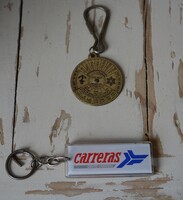 2 darab retro kulcstartó (microsoft windows öröknaptár és carerras logistic) kulcs tartó