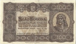 100 korona 1923 Pénzjegynyomda 2.
