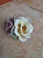 Capodimonte porcelán virágdísz