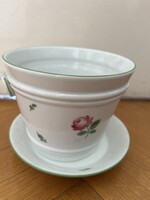 Augarten Vienna,osztrák számozott porcelán virágtartó alátét tállal
