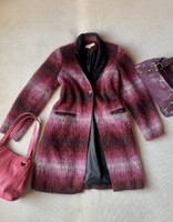 Clements Libeiro 38-40-es prémium, gyapjú, moher, alpaka kabát, Portobello, London