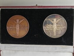 KŐRÖSFŐ REFORMÁTUS TEMPLOM - EZÜST ÉS BRONZ EMLÉKÉRMÉK DÍSZDOBOZBAN