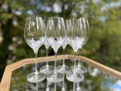 Pol Roger 30 cl kristály pezsgőspohár szett – vadonatúj, eredeti dobozban, francia Lehmann