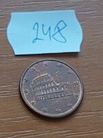Italy 5 euro cent 2006 steel copper plated, colosseum rome, 248.