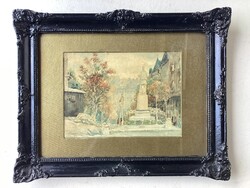 Csorna D. - Városi utcakép