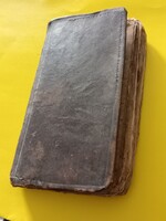 (ANTIK,RITKASÁGNAK GONDOLT),Komoly Restaurálást igénylő könyv/1720.,/14x8.5 cm, EREDETI  ÁLLAPOTBAN