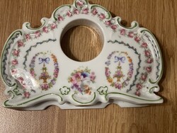 Álomszép barokk rózsás porcelán óra tok.