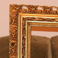 Florentin jellegű 106 x 93 cm-es külső méretű  szépséges keret, kiváló állapotban